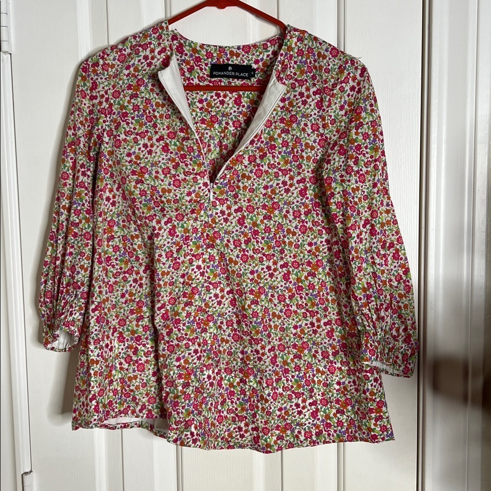 Tuckernuck Pomander Place Zip Blouse Kieren XS - Picture 5 of 9